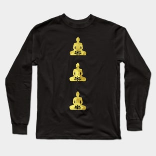 Lotus Trio Gold Long Sleeve T-Shirt